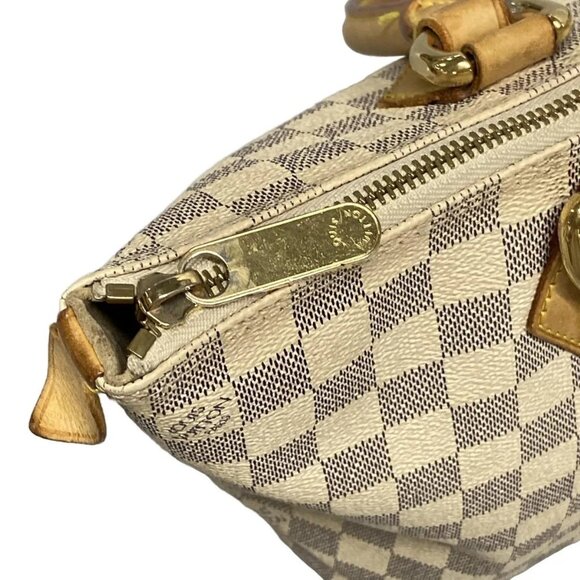 Auth LOUIS VUITTON Saleya PM N51186 Azur Damier - VI0076 Handbag Damier Canvas - Picture 10 of 14